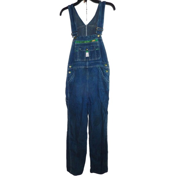 Lady Liberty Denim Jean Bib Carpenter Overalls Women's 10 Tall 31 x 31 - Picture 1 of 6